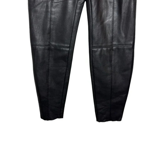 Topshop Women Black Faux Leather Ankle Side Zip US Size 4 Petite 4P NWT - Picture 5 of 10